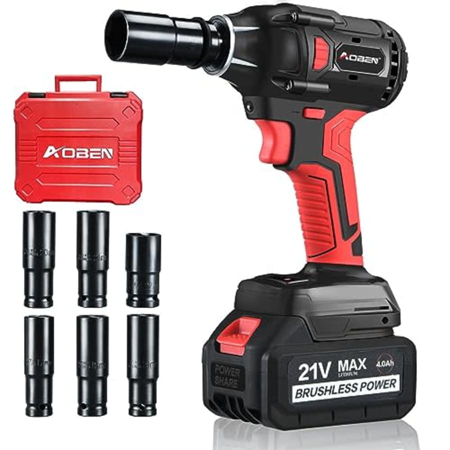 Aoben 21V 1/2" Cordless Impact Wrench for $70