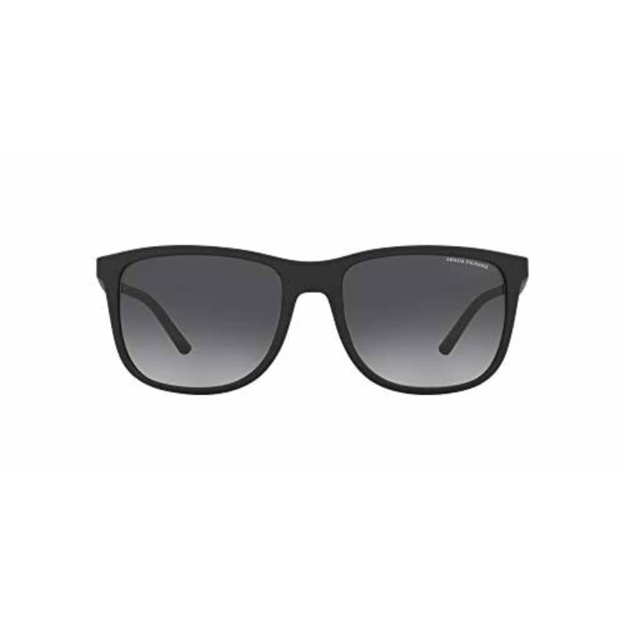 A|X Armani Exchange Men's AX4070S Square Sunglasses, Matte Black/Grey Gradient, 57mm for $76