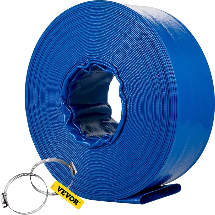 Vevor 102-Foot Lay Flat Discharge Hose for $45