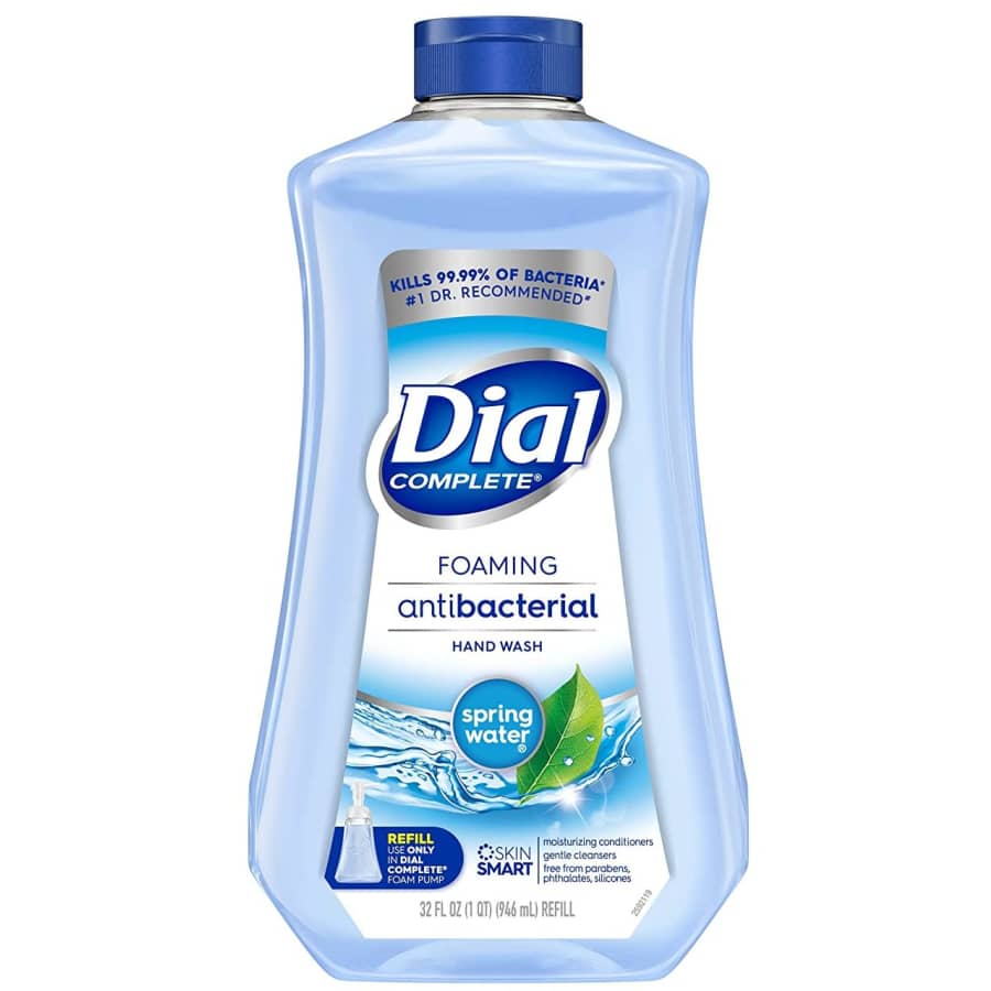 Dial Complete Foaming Antibacterial Hand Soap 32-oz. Refill for $3.72 via Sub & Save