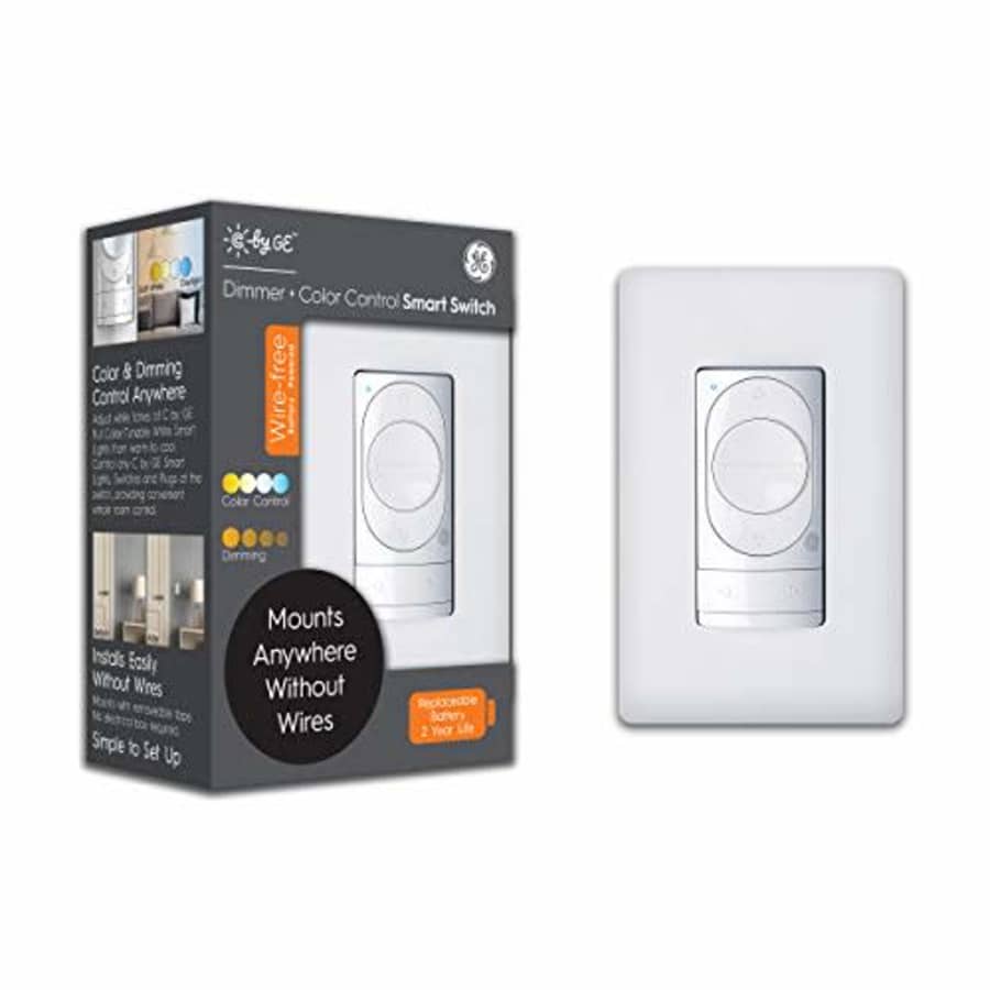 C by GE Wire-Free Dimmer + Color Control Smart Switch, Bluetooth, Battery Powered Smart Switch, for $20 C by GE Wire-Free Dimmer + Color Control Smart Switch, Bluetooth, Battery Powered Smart Switch, for $20