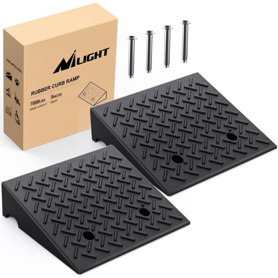 Nilight Rubber Curb Ramp 2-Pack for $69