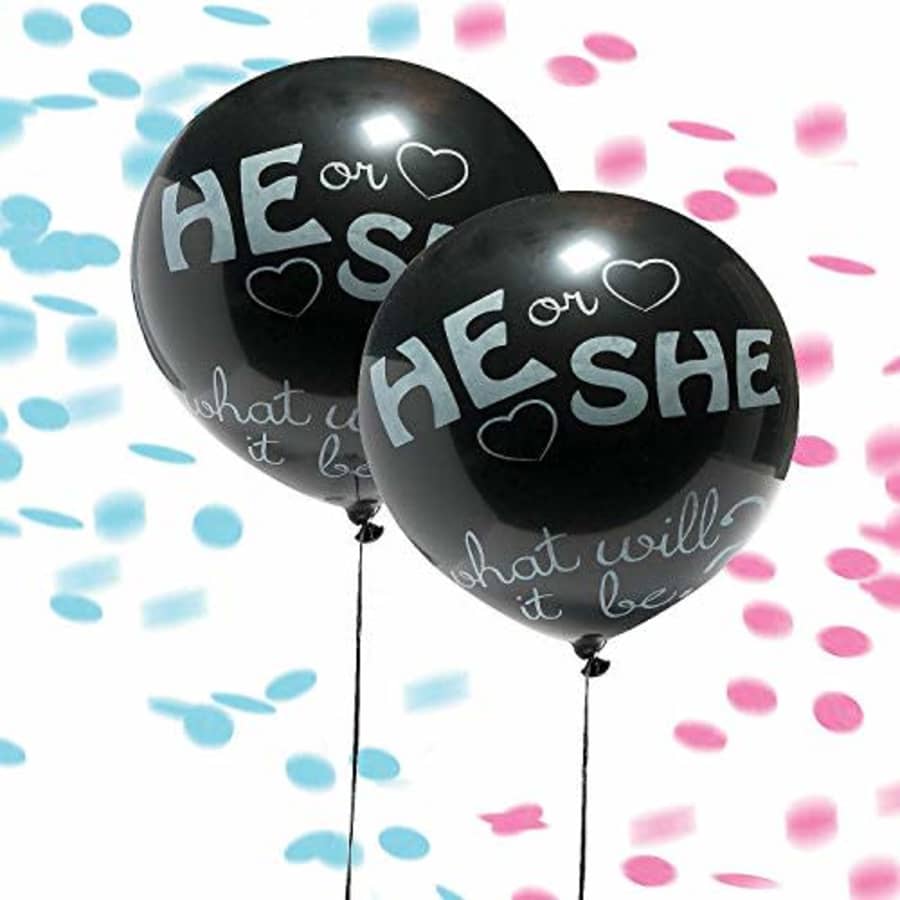 Fun Express Gender Reveal Balloon Kit - One Girl and One Boy Option - Party Supplies for $3
