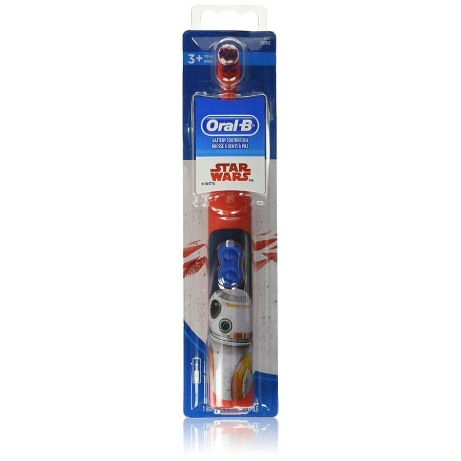 Oral-B Kids Battery Powered Electric Toothbrush Featuring Disney STAR WARS with Extra Soft for $10