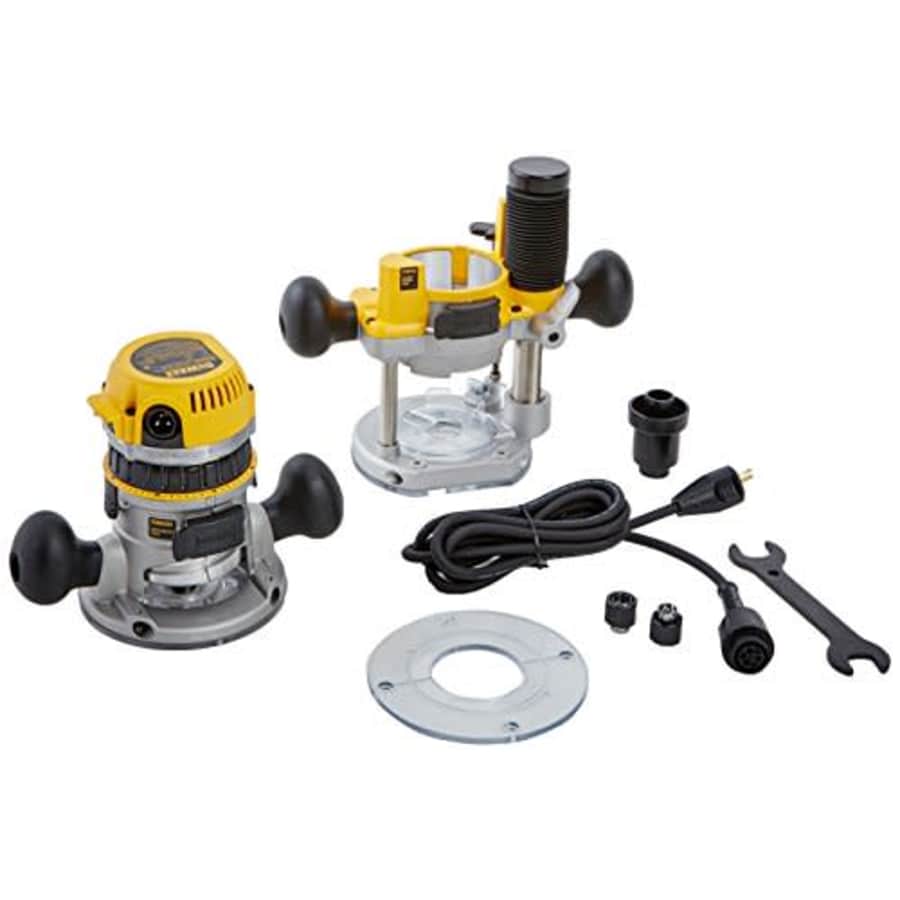 DEWALT Router Fixed/Plunge Base Kit, Variable Speed, 12-Amp, 2-1/4-HP (DW618PK) for $230