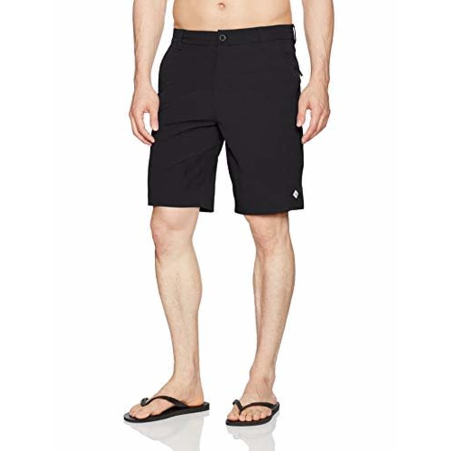 Rip Curl Men's Mf Global Entry 20" Boardwalk Hybrid Travel Stretch Shorts, Black 4K, 28 for $53