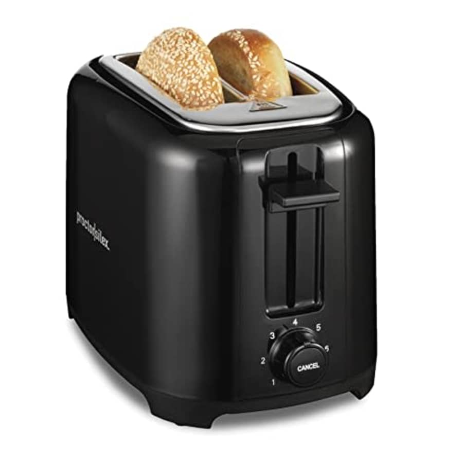 Proctor Silex 2-Slice Toaster with Extra Wide Slots for Bagels, Cool-Touch Walls, Shade Selector, for $20 Proctor Silex 2-Slice Toaster with Extra Wide Slots for Bagels, Cool-Touch Walls, Shade Selector, for $20