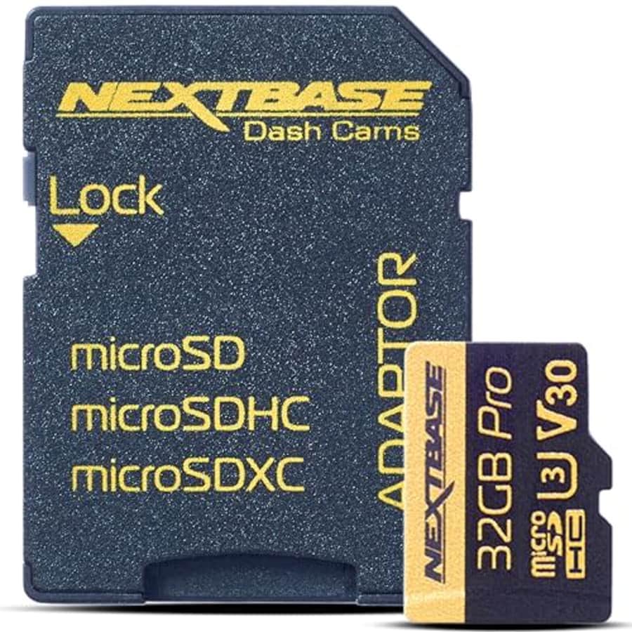 Nextbase 32GB U3 Micro SD Memory Card - with Adapter - Compatible with Nextbase in-Car Dash Cams for $15