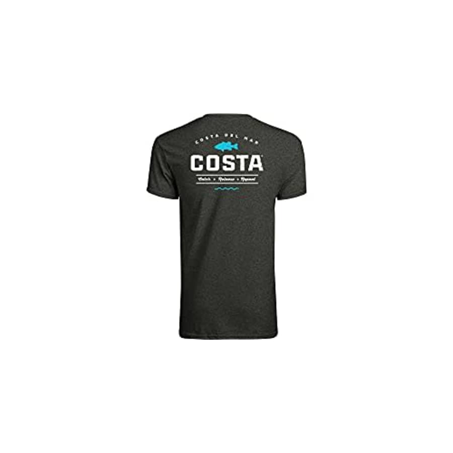 Costa Del Mar Men's Topwater Short Sleeve T Shirt, Dark Heather, Medium for $25 Costa Del Mar Men's Topwater Short Sleeve T Shirt, Dark Heather, Medium for $25