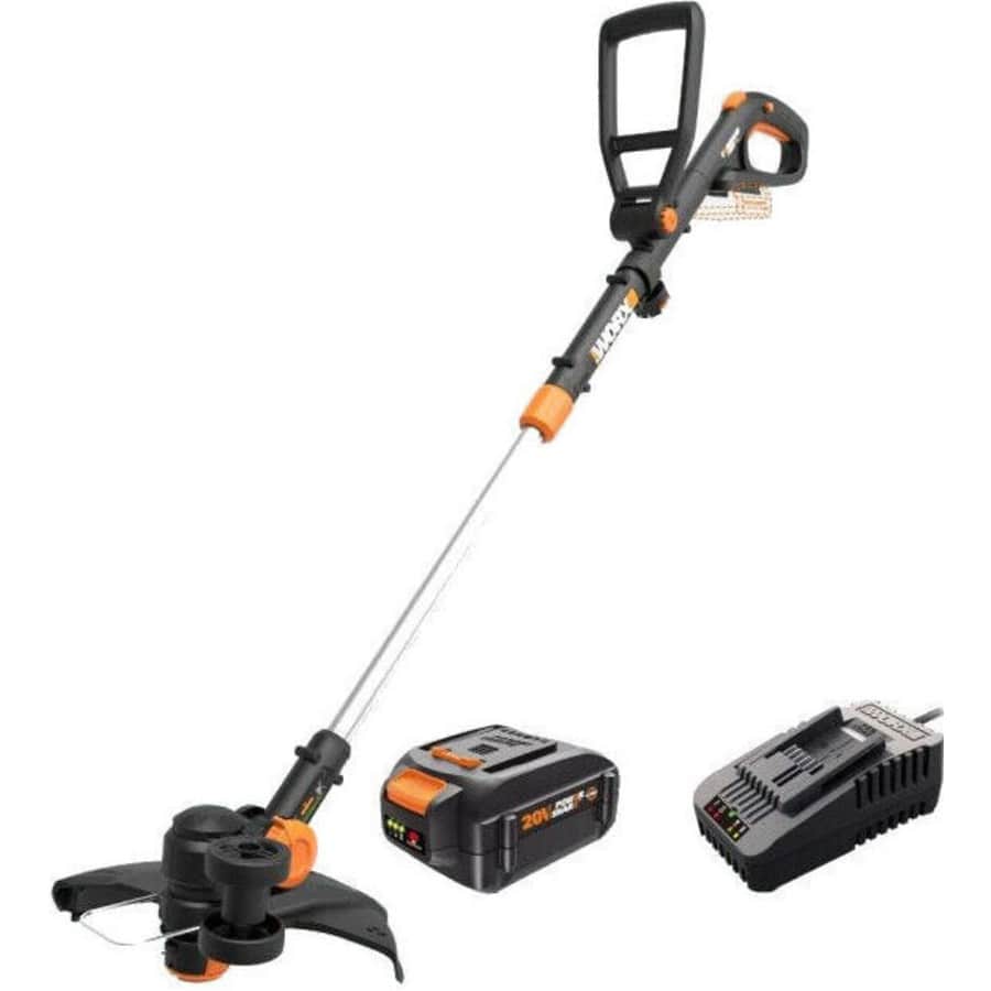Worx 20V Cordless Grass Trimmer/Edger Kit w/ 4Ah Battery for $68