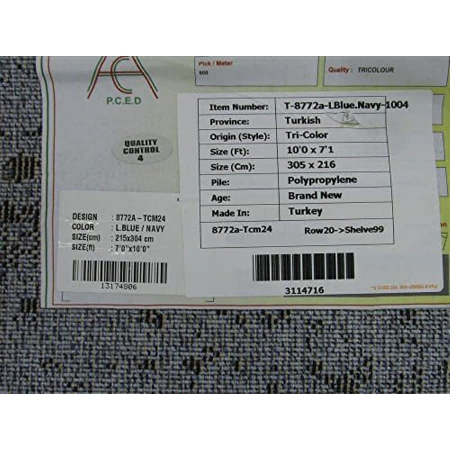 Unique Loom Del Mar Collection Contemporary Transitional Blue Area Rug (7' 0 x 10' 0) for $169 Unique Loom Del Mar Collection Contemporary Transitional Blue Area Rug (7' 0 x 10' 0) for $169