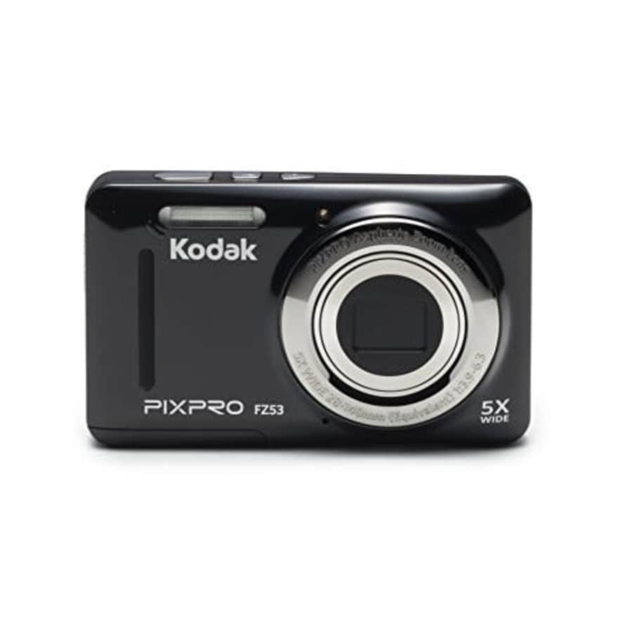 Kodak PIXPRO Friendly Zoom FZ53-BK 16MP Digital Camera with 5X Optical Zoom and 2.7" LCD Screen for $75 Kodak PIXPRO Friendly Zoom FZ53-BK 16MP Digital Camera with 5X Optical Zoom and 2.7" LCD Screen for $75