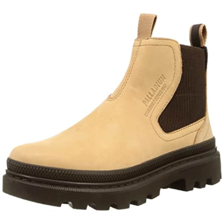 Palladium Unisex Hi-Top Sneakers, Beeswax Brown, 6 US Women for $68