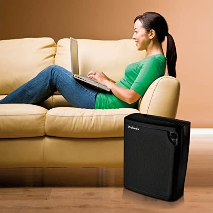 Holmes Large Room 4-Speed True HEPA Air Purifier with Quiet Operation, Black for $100 Holmes Large Room 4-Speed True HEPA Air Purifier with Quiet Operation, Black for $100