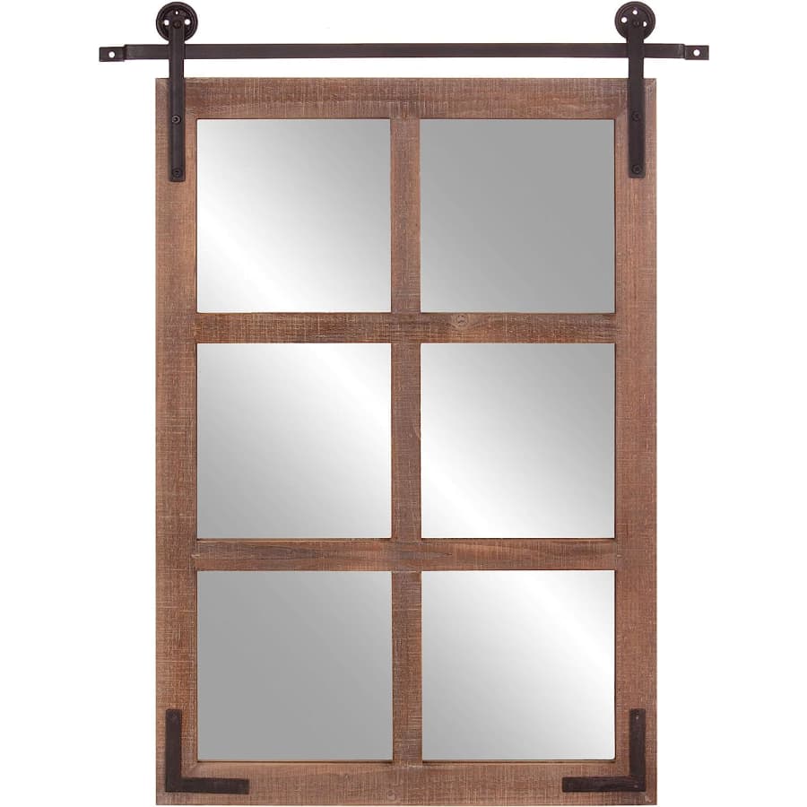 Patton Wall Decor Sliding Barn Door Wall Mirror for $101