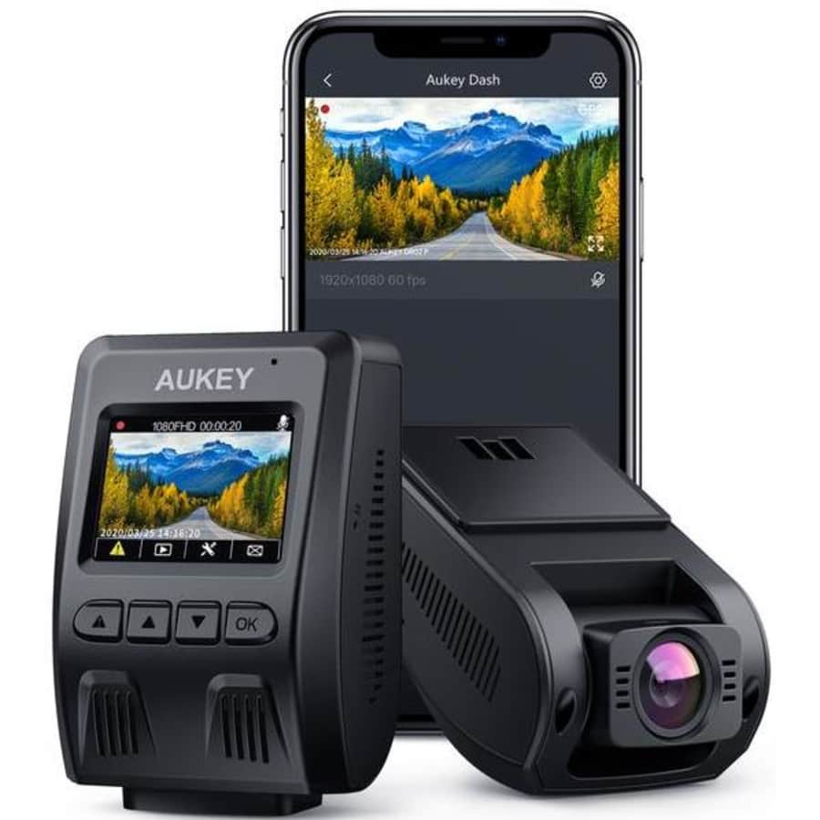Aukey DR02 P 1080p WiFi Dash Cam for $50
