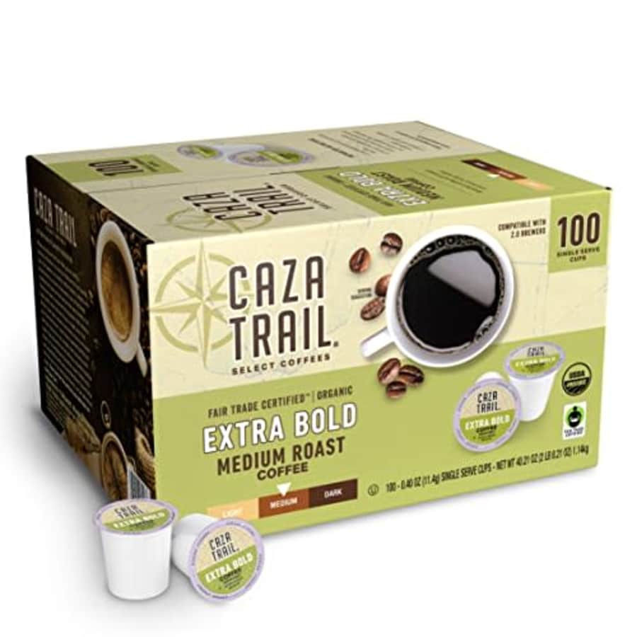 Caza Trail Coffee Pods, Extra Bold Medium Roast, Single Serve (Pack of 100) (Packaging May Vary) for $97 Caza Trail Coffee Pods, Extra Bold Medium Roast, Single Serve (Pack of 100) (Packaging May Vary) for $97