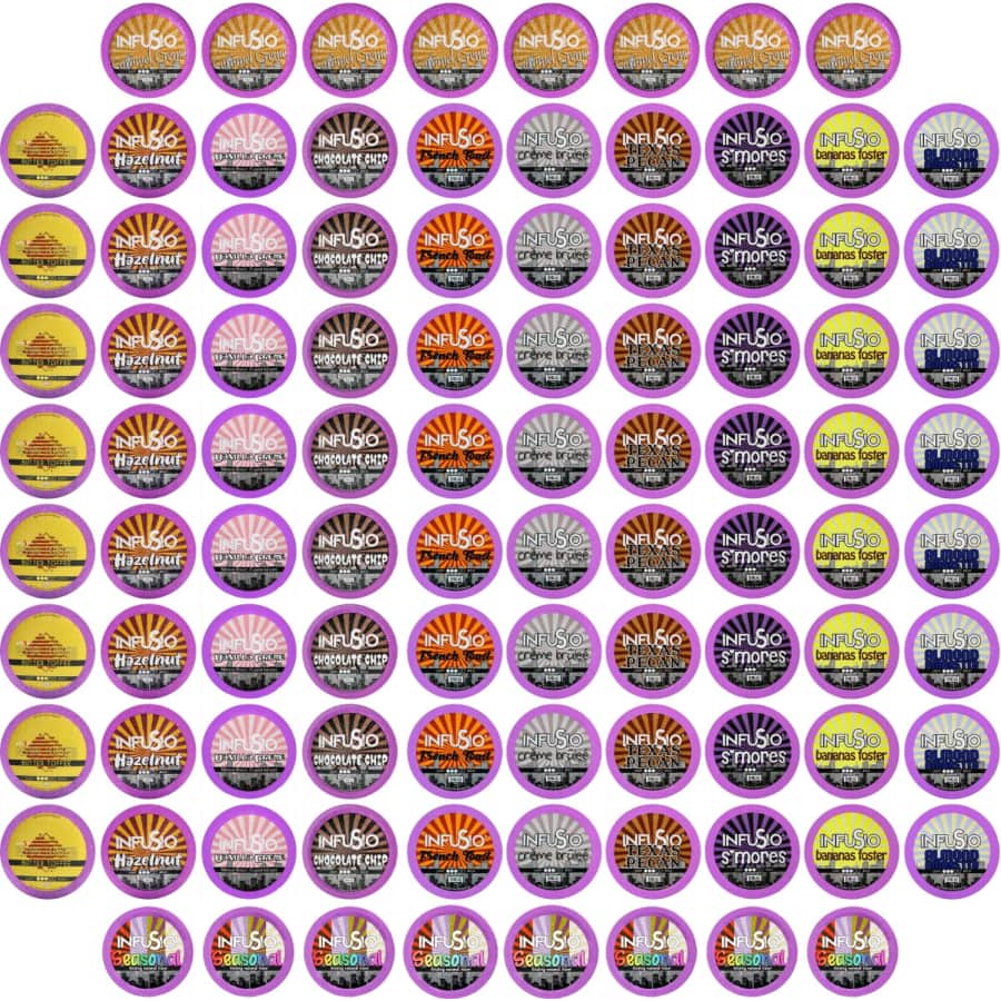 Infusio Premium Roasted Coffee 96-Count K-Cup Variety Pack for $29 w/ Sub & Save Infusio Premium Roasted Coffee 96-Count K-Cup Variety Pack for $29 w/ Sub & Save