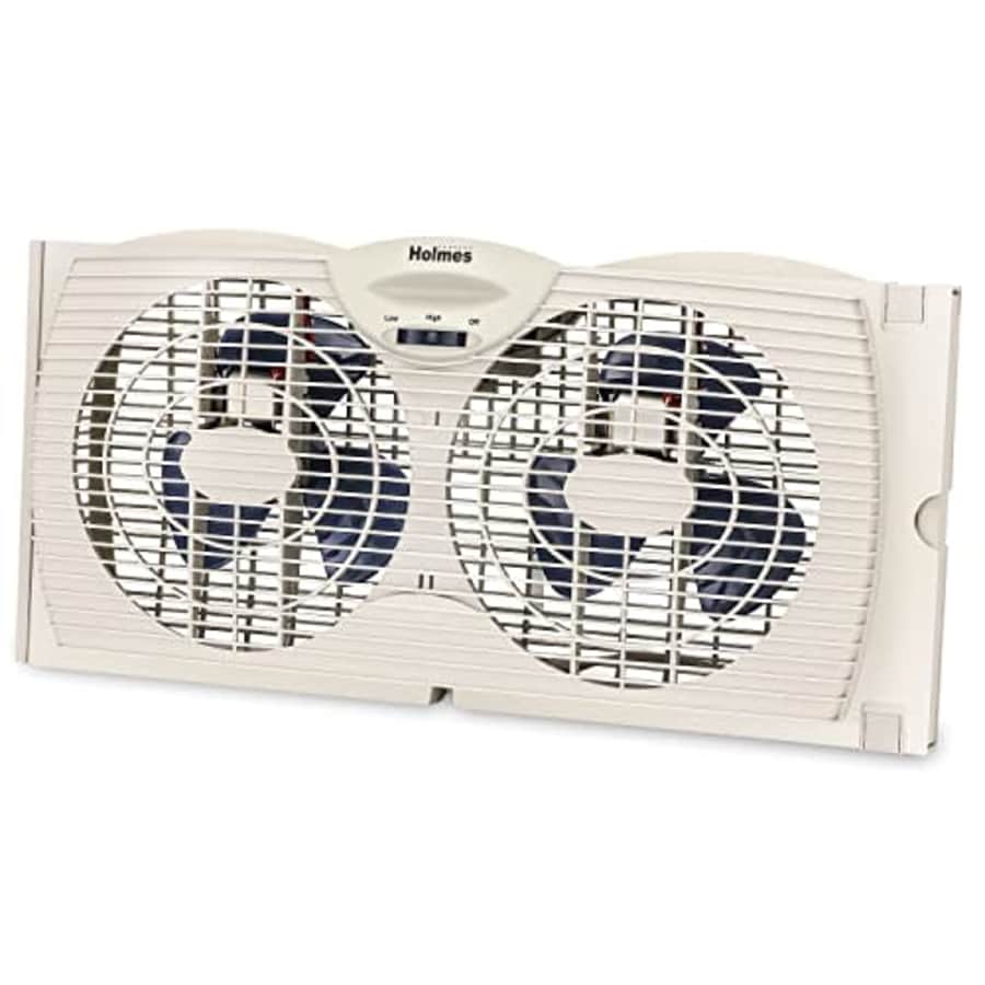 Holmes Dual Blade Manual Window Fan with Reversible Air Flow for $42