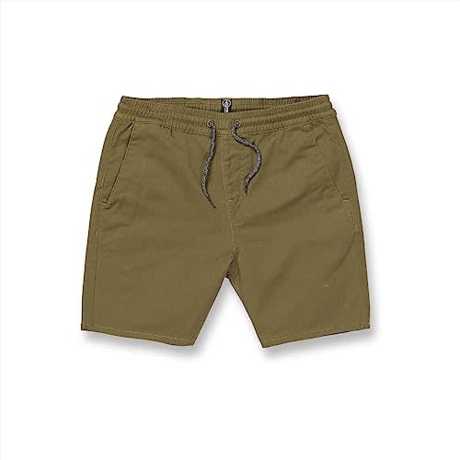 Volcom Boys' Frickin Elastic Waist 15" Chino Short, Old Mill, 2T for $38