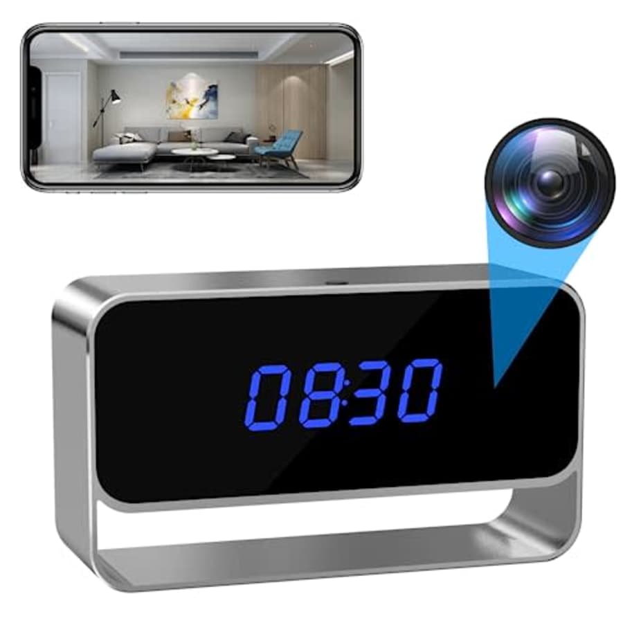 1080p Hidden Camera Clock: $34.99