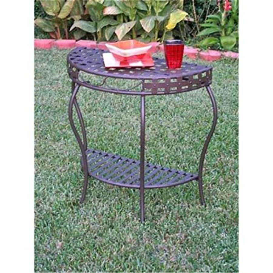 International Caravan Santa Fe 2-Tier Iron Patio Console Table for $78 International Caravan Santa Fe 2-Tier Iron Patio Console Table for $78