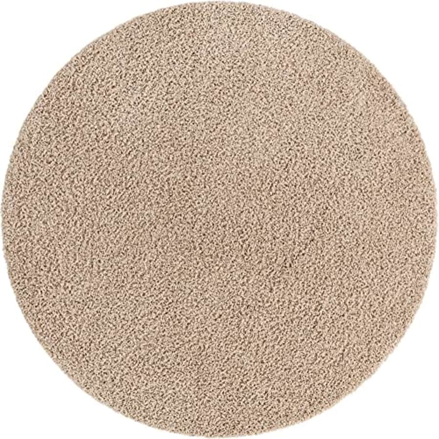 Unique Loom Solo Solid Shag Collection Area Modern Plush Rug Lush & Soft, 7 ft 0 x 7 ft 0, Taupe for $99 Unique Loom Solo Solid Shag Collection Area Modern Plush Rug Lush & Soft, 7 ft 0 x 7 ft 0, Taupe for $99