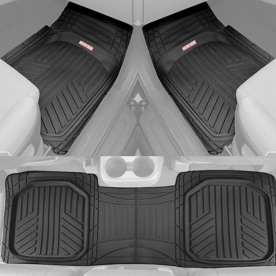 Motor Trend Deep Dish All-Weather Rubber Floor Mats for $25 Motor Trend Deep Dish All-Weather Rubber Floor Mats for $25