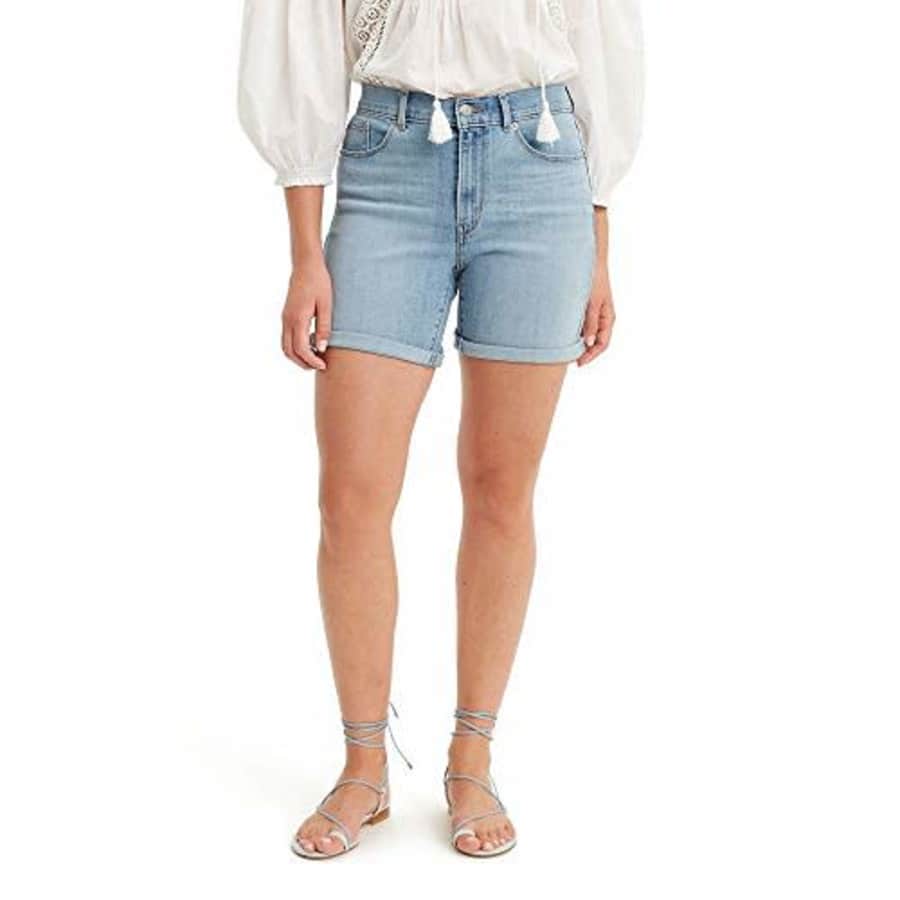 Levi's Women's Global Classic Shorts, Oahu morning dew, 31 (US 12) for $30 Levi's Women's Global Classic Shorts, Oahu morning dew, 31 (US 12) for $30