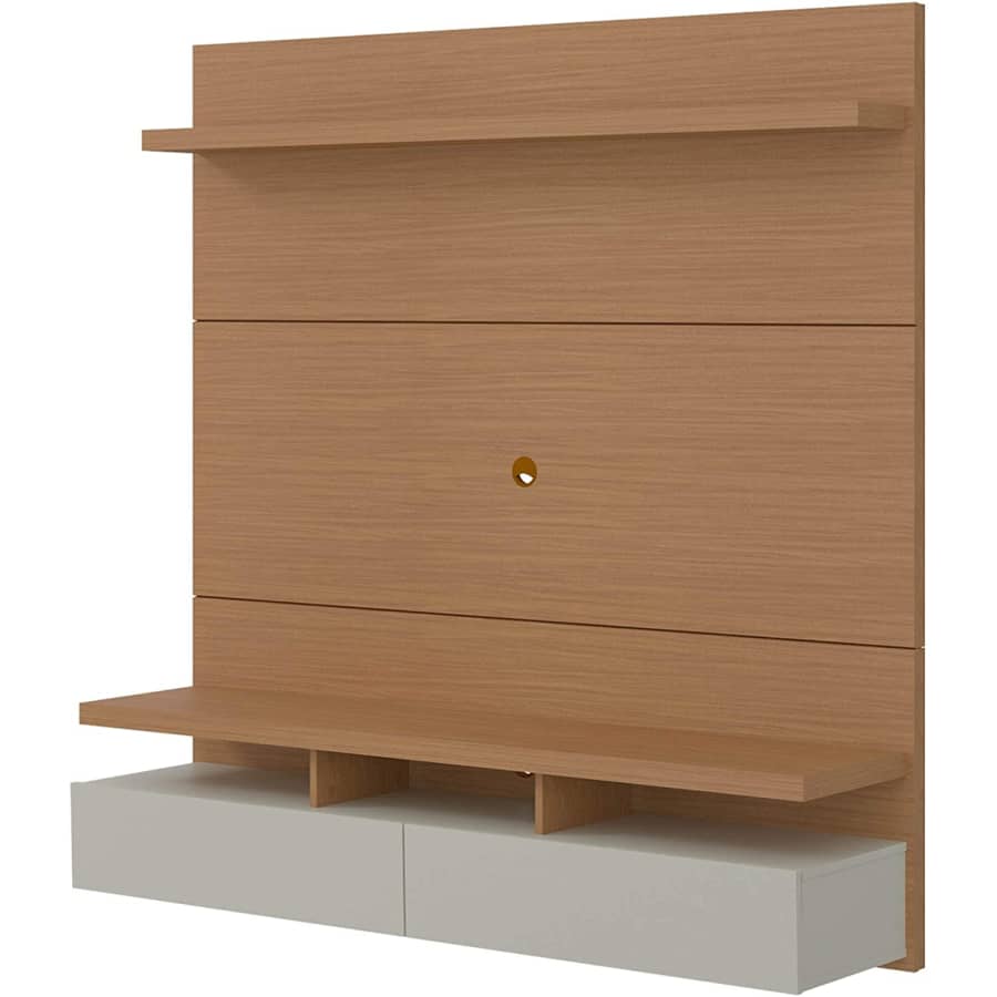 Manhattan Comfort City Contemporary Wall Mounted Theater Center with TV Panel for $280 Manhattan Comfort City Contemporary Wall Mounted Theater Center with TV Panel for $280