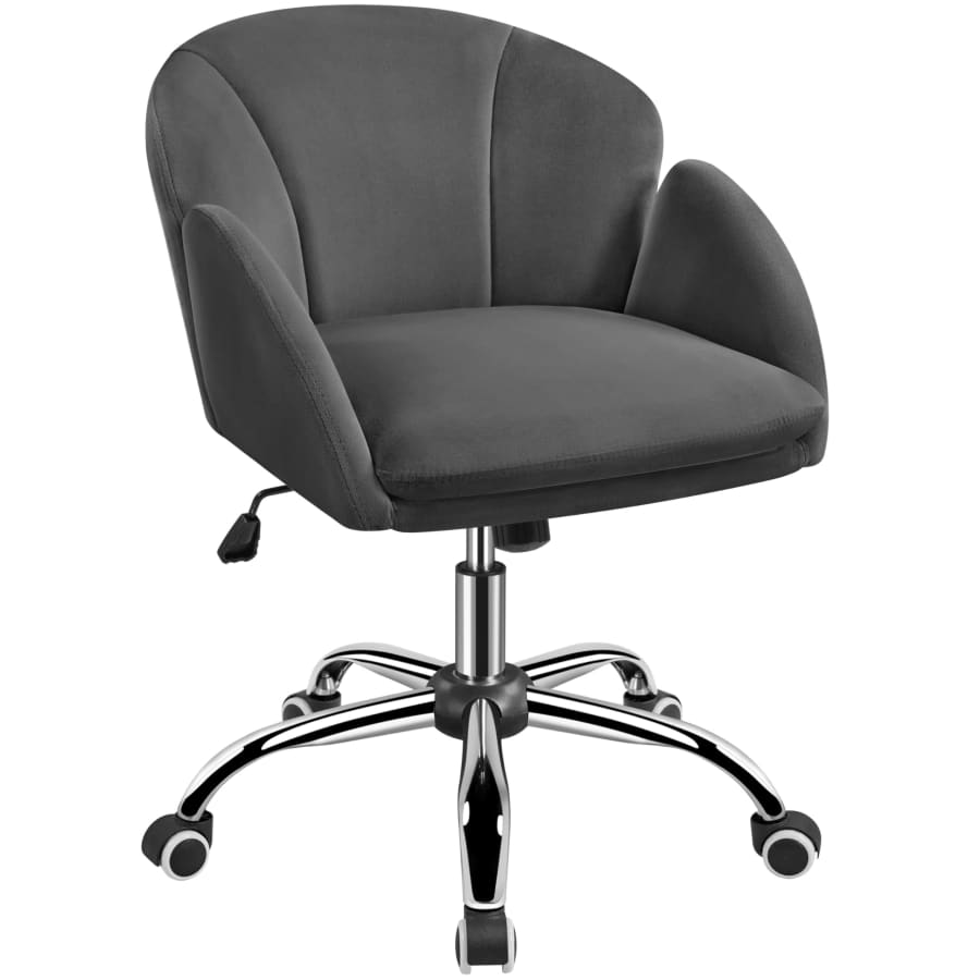 Yaheetech Velvet Swivel Desk Chair for $67
