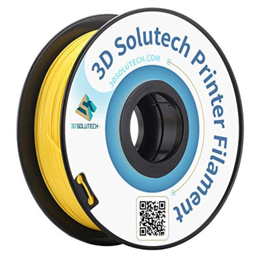 3D Solutech Real Yellow 3D Printer PLA Filament 1.75MM Filament, Dimensional Accuracy +/- 0.03 mm, for $20