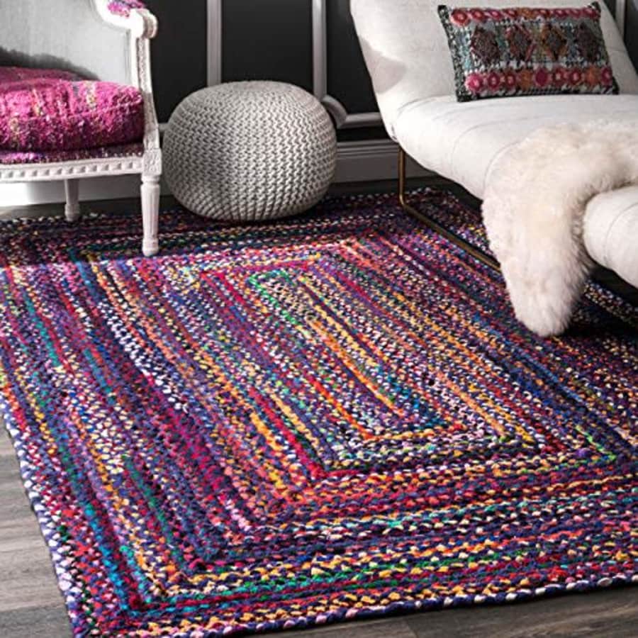nuLOOM Tammara Hand Braided Area Rug, 3' x 5', Blue for $210
