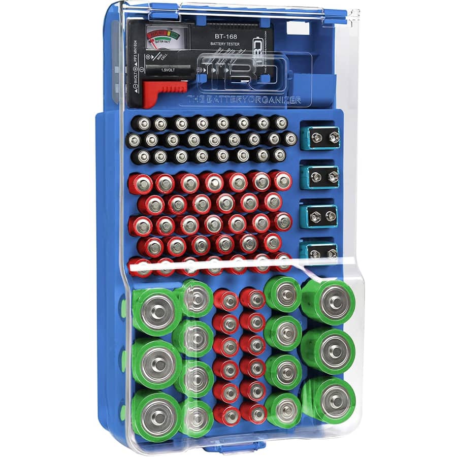 The Battery Organizer Battery Storage Organizer and Tester for $18 The Battery Organizer Battery Storage Organizer and Tester for $18