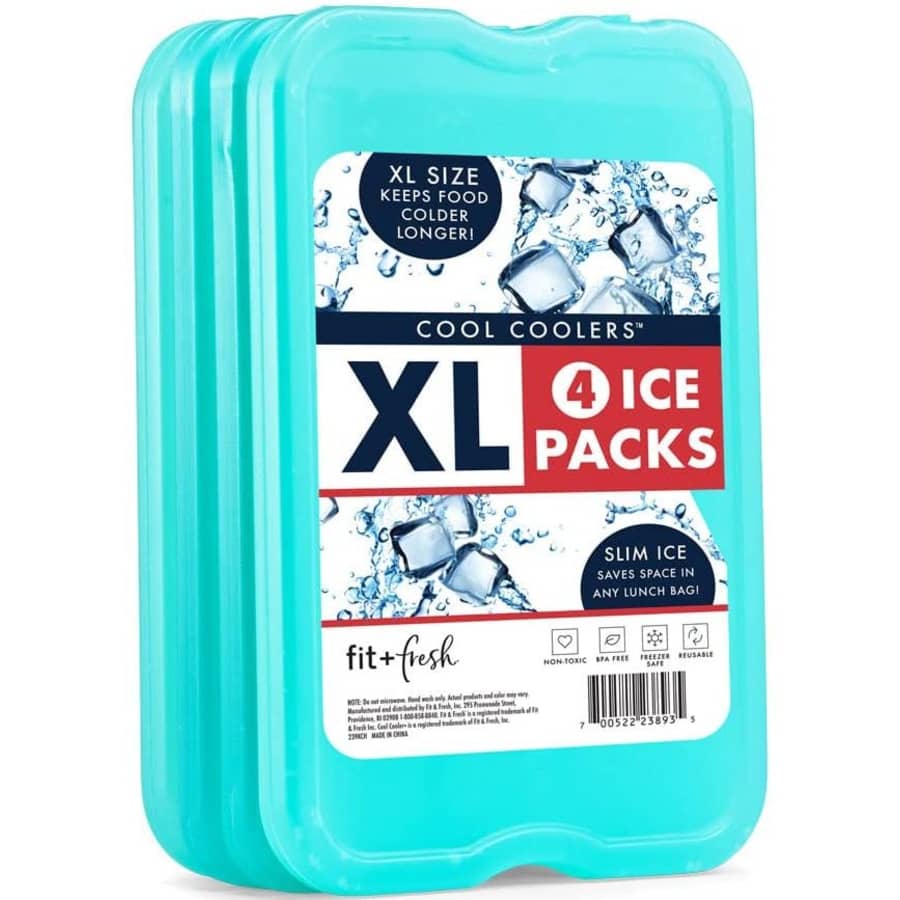 Fit & Fresh XL Slim Cool Coolers 4-Pack for $12 Fit & Fresh XL Slim Cool Coolers 4-Pack for $12