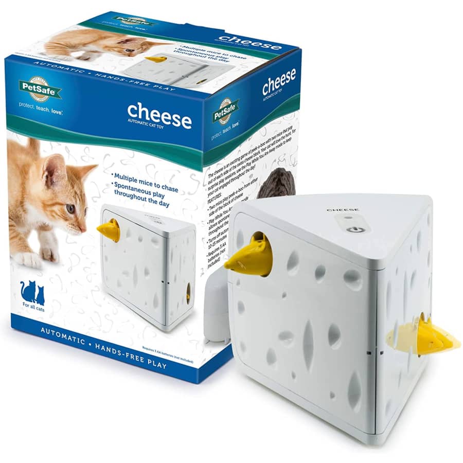 PetSafe Cheese Motion Cat Toy for $18