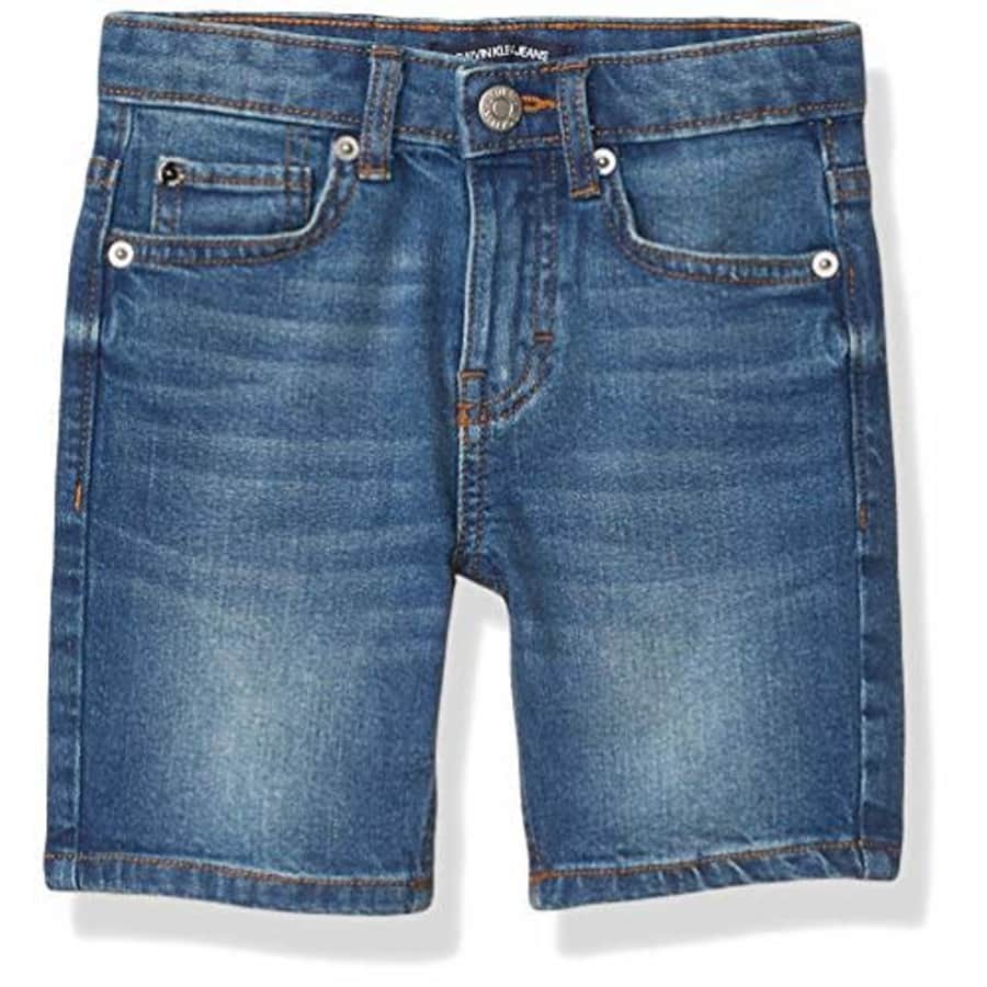 Calvin Klein Boys' Stretch Denim Short, Houston Mid Blue, 16 for $12 Calvin Klein Boys' Stretch Denim Short, Houston Mid Blue, 16 for $12