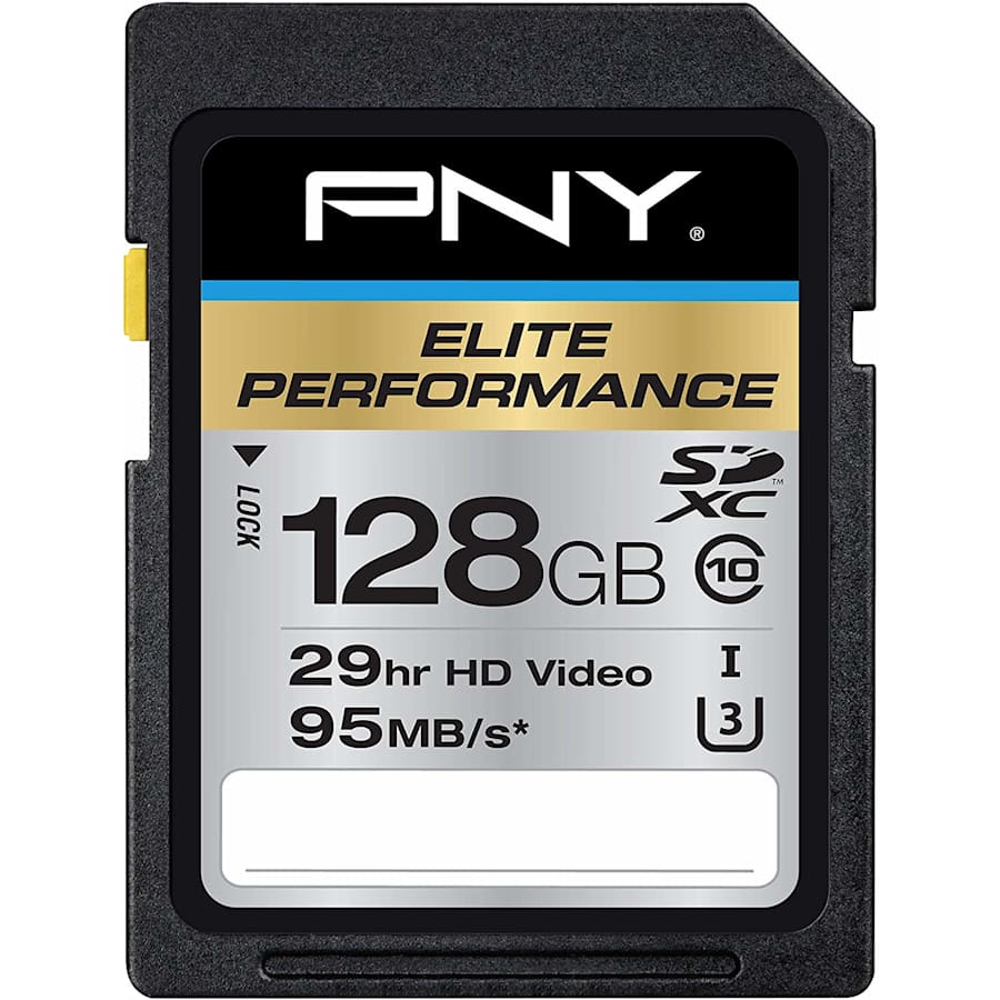 PNY 128GB Elite Class 10 UHS-I SD Card for $16 PNY 128GB Elite Class 10 UHS-I SD Card for $16