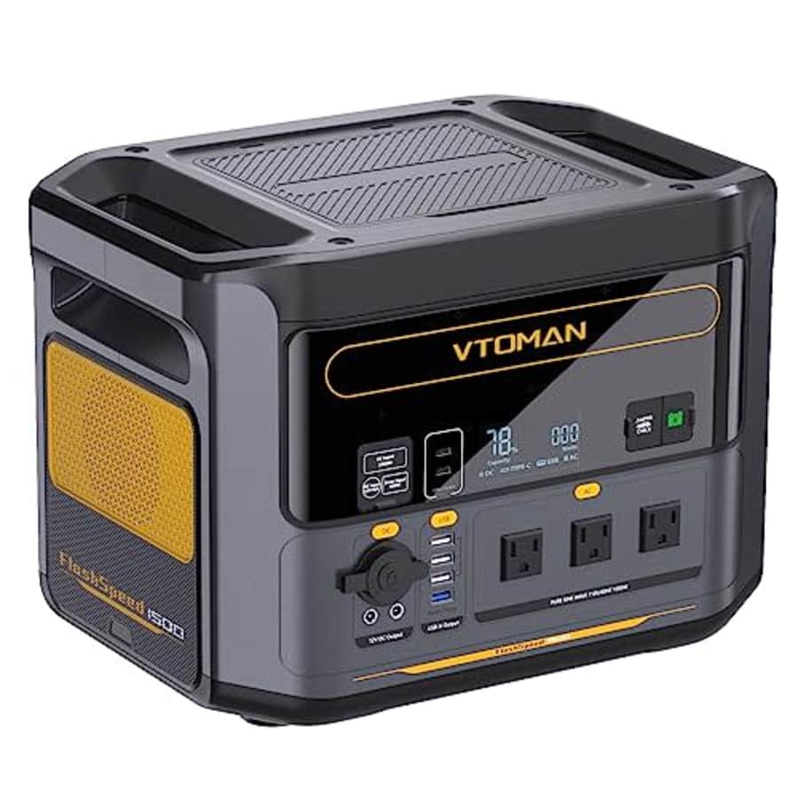 Vtoman FlashSpeed 1500 1,548Wh Portable Power Station: $408.18 Vtoman FlashSpeed 1500 1,548Wh Portable Power Station: $408.18