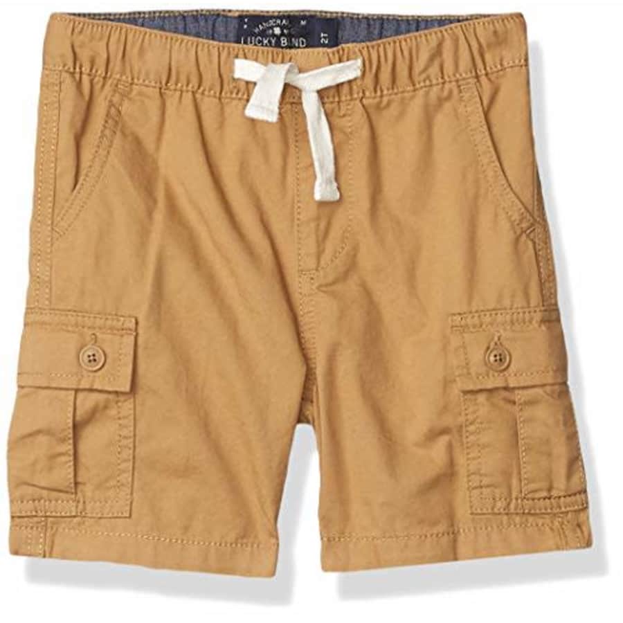 Lucky Brand Boys' Pull on Shorts, Kelp Cargo, 7 for $28
