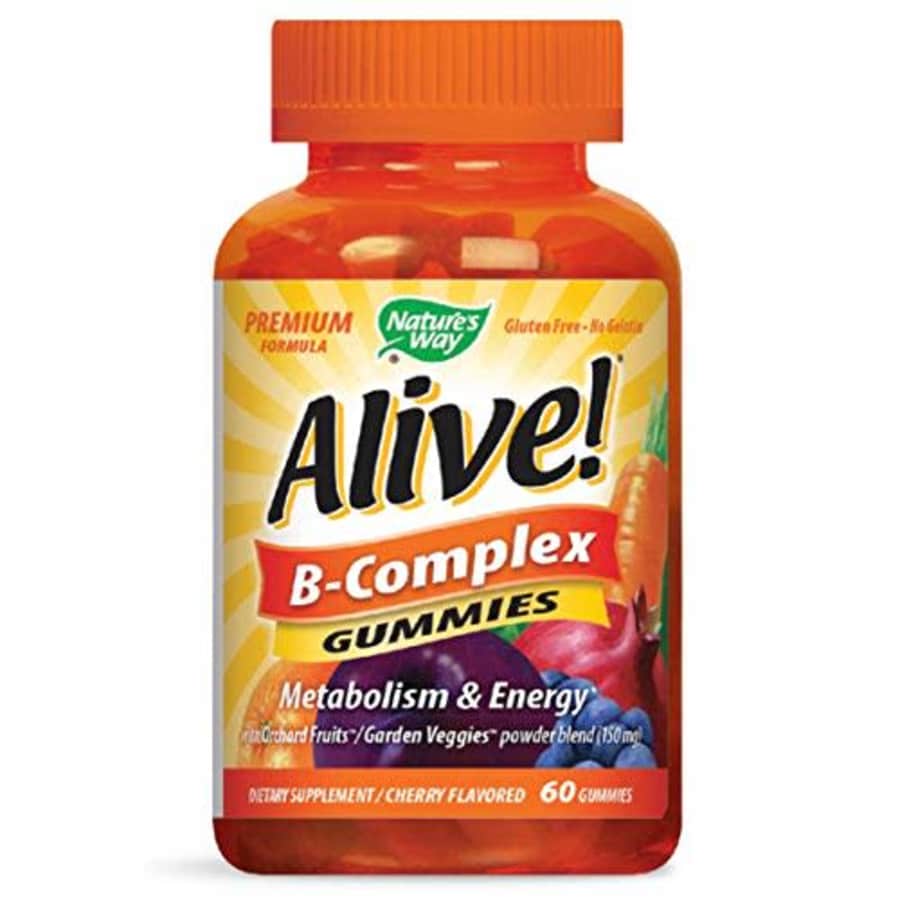 Nature's Way Alive! B-Complex Gummies, Food-Based Blend (150mg per serving), Gluten Free, Made with for $8 Nature's Way Alive! B-Complex Gummies, Food-Based Blend (150mg per serving), Gluten Free, Made with for $8