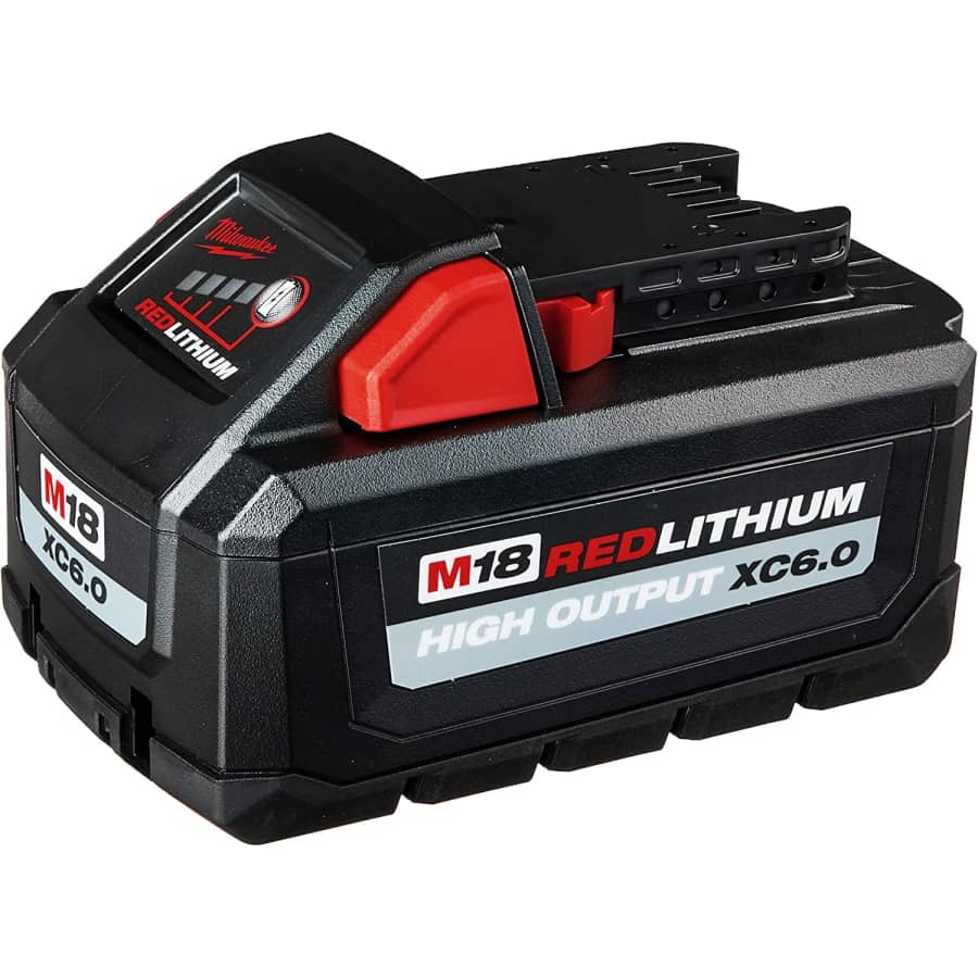 Milwaukee M18 RedLithium High Output 18V XC6.0 6Ah Battery Pack for $85 Milwaukee M18 RedLithium High Output 18V XC6.0 6Ah Battery Pack for $85