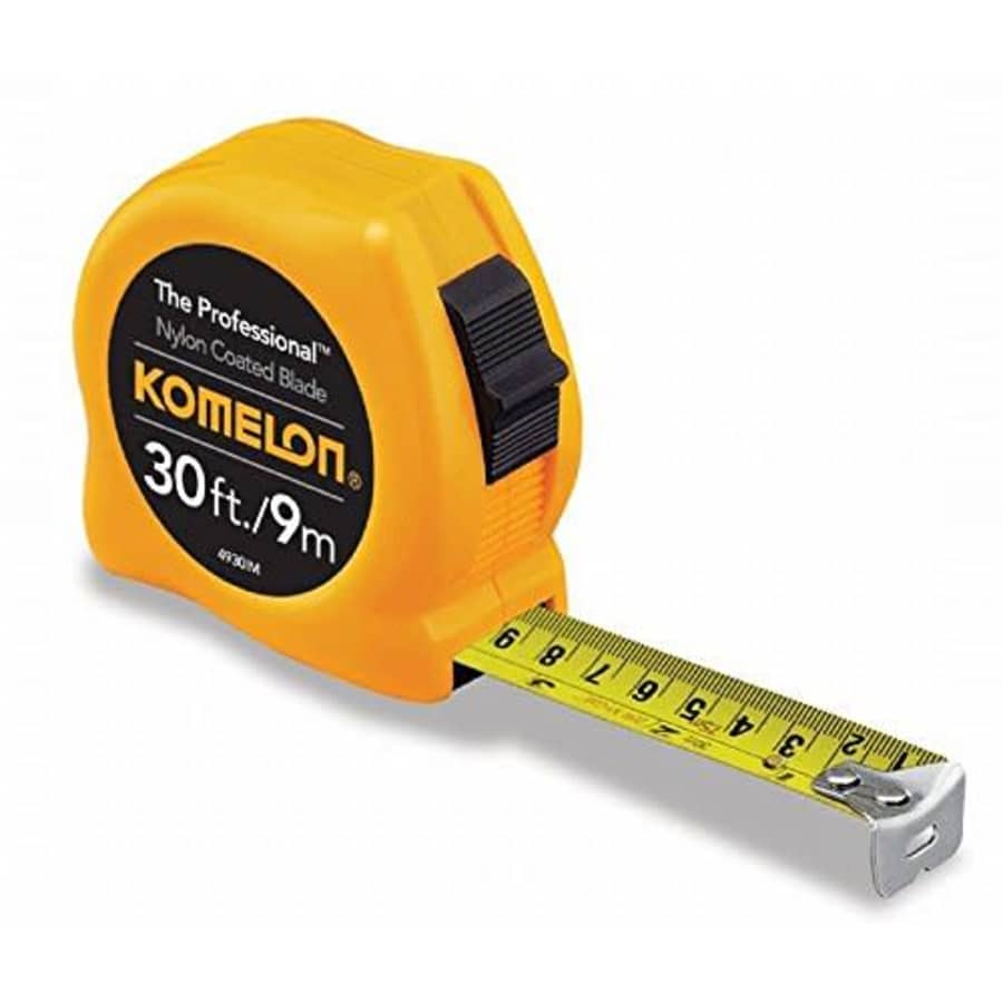 Komelon 4930IM 6 Pack 30ft. The Professional Tape Measure, Yellow for $20 Komelon 4930IM 6 Pack 30ft. The Professional Tape Measure, Yellow for $20