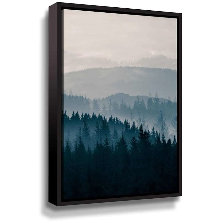 ArtWall "Blue Mountains II" 16" x 24" Framed Canvas Wall Art for $51 ArtWall "Blue Mountains II" 16" x 24" Framed Canvas Wall Art for $51