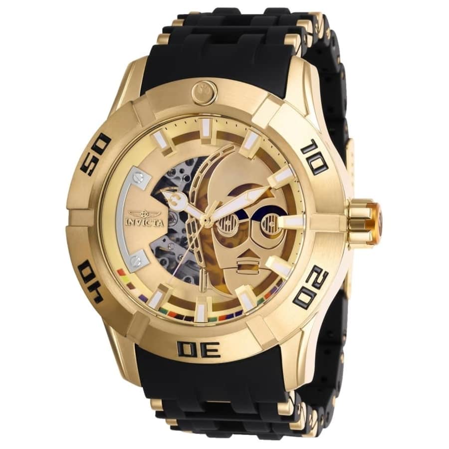 Invicta Men's Star Wars Automatic 3 Hand Gold Dial Watch for $130 Invicta Men's Star Wars Automatic 3 Hand Gold Dial Watch for $130