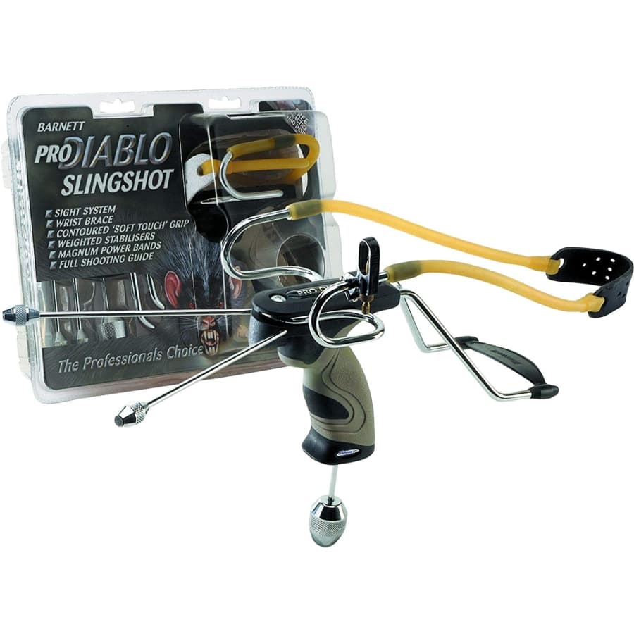 Barnett Pro Diablo Slingshot w/ 3-Piece Stabilizer for $15 Barnett Pro Diablo Slingshot w/ 3-Piece Stabilizer for $15