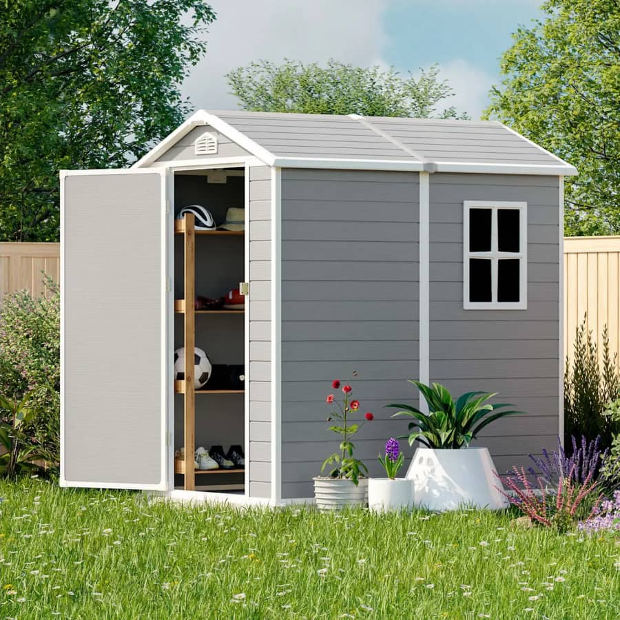 Patiowell 4x6-Foot Plastic Shed for $422