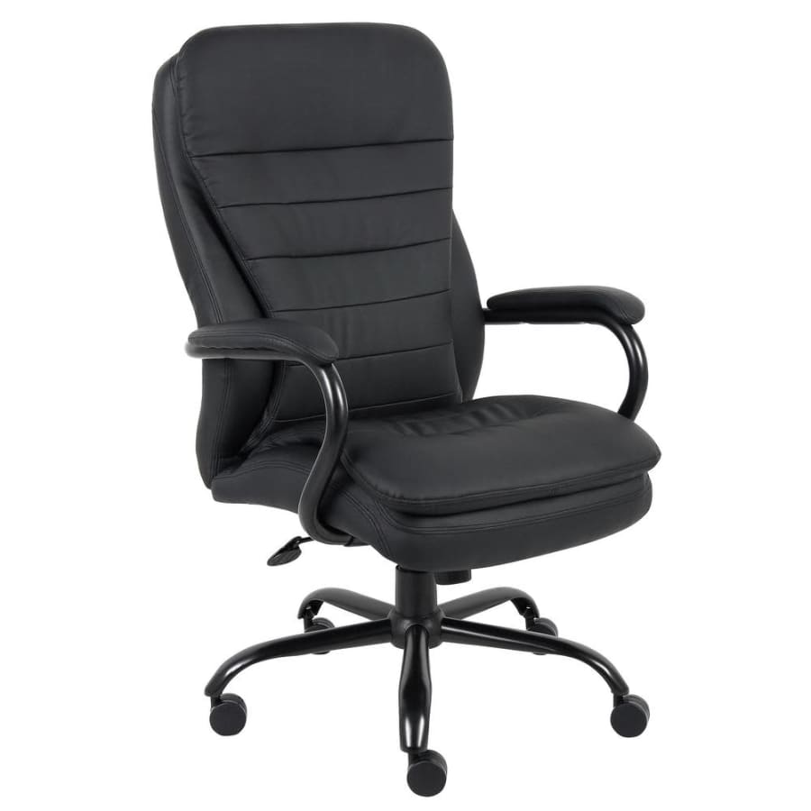 Boss Office Heavy Duty Double Plush LeatherPlus Big & Tall Executive Chair for $211