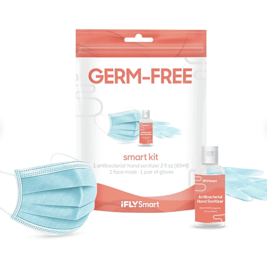iFLY Smart 3-Piece Germ-Free Personal Protection Kit for $1
