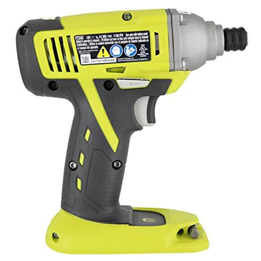 Ryobi P1870 18V Lithium Ion Battery Powered 1/4 Inch 1,500 Inch Pound Impact Driver Kit (P234 for $100